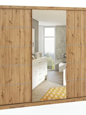 Koupit Online BONO a šatní skříň 250 cm se zrcadlem artisan