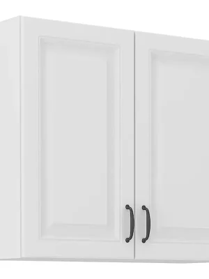 STILO bb horní skříňka 80G-72 2F s 2 policemi 80 cm bílá/bílá mat Sleva