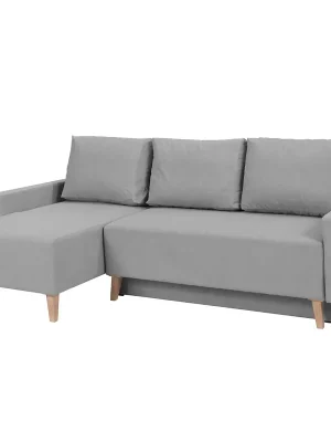 Sedací souprava OVIEDO 140x225 rozkládací + úložný prostor šedá Cenová Bomba