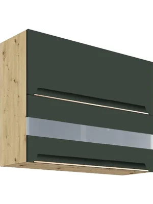 Akční Cena GLAMOUR z horní skříňka výklopná GLA-42G 90 cm zelená mat