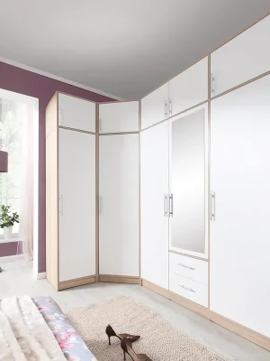 SMART sb sestava šatních skříní 145x245 cm sonoma/bílá Sezónní Sleva