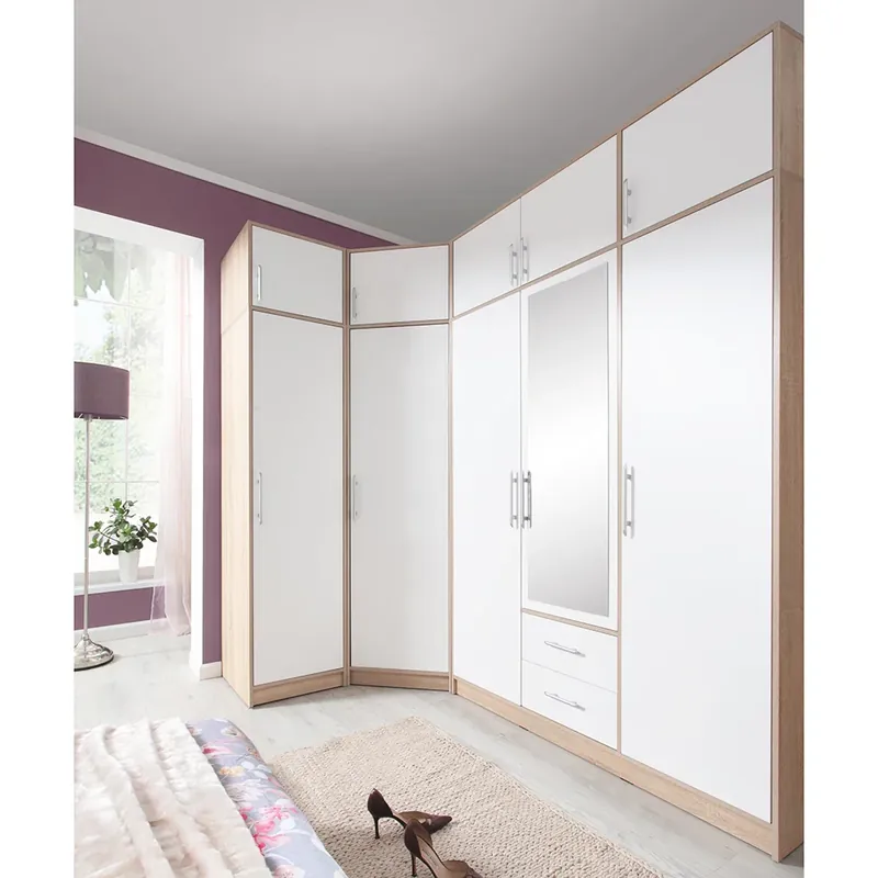 SMART sb sestava šatních skříní 145x245 cm sonoma/bílá Sezónní Sleva