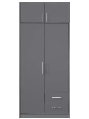SMART a šatní skříň SR3 + nástavec SRN3 100 cm antracit Ihned K Objednání