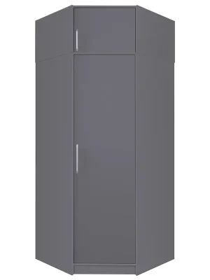 SMART a rohová šatní skříň SR4 + nástavec SRN4 95x95 cm UNI dvířka antracit Akční Cena