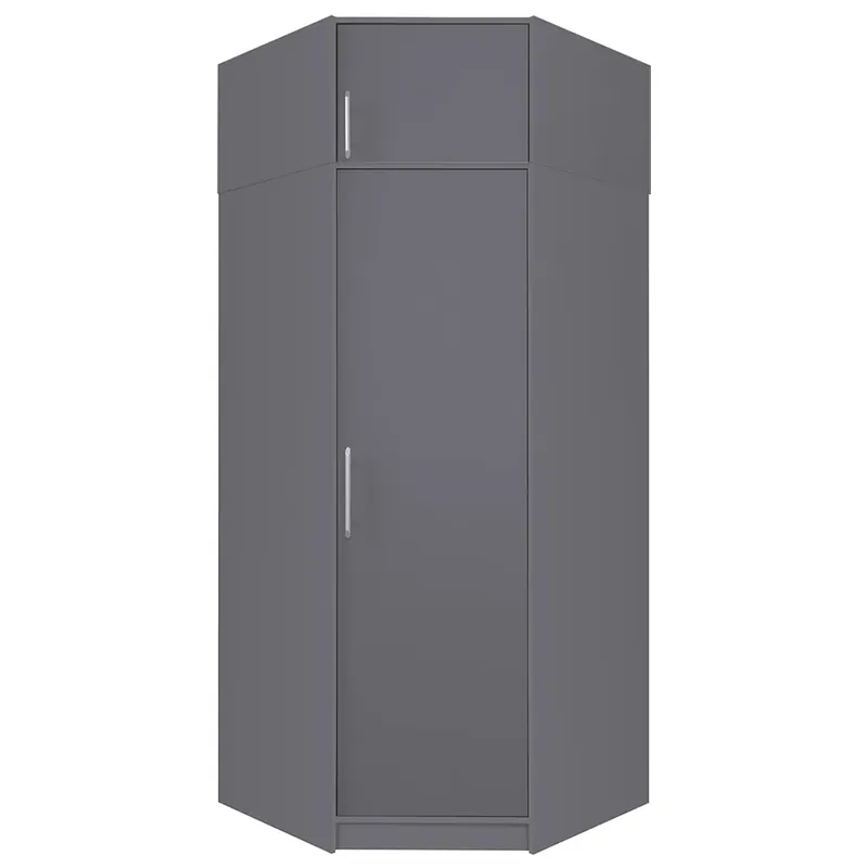 SMART a rohová šatní skříň SR4 + nástavec SRN4 95x95 cm UNI dvířka antracit Akční Cena