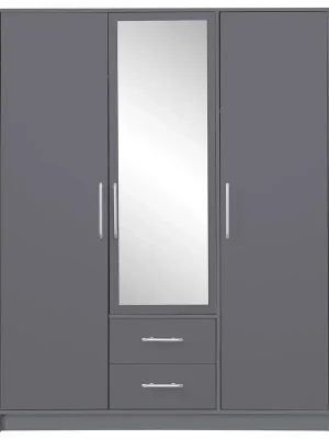 SMART a šatní skříň SRL2 + zrcadlo 150 cm antracit Hit Sezóny