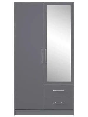 Speciální Cena SMART a šatní skříň SRL3 + zrcadlo 100 cm antracit