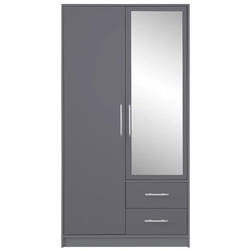 Speciální Cena SMART a šatní skříň SRL3 + zrcadlo 100 cm antracit