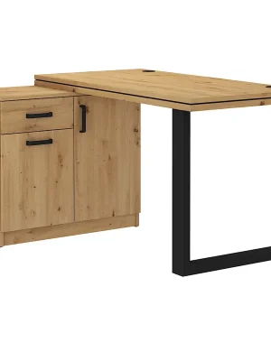 MELTA rohový psací stůl AR140 vrchní deska 5,5 cm 138 cm UNI provedení artisan Nejlepší Volba