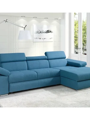 Sedací souprava LIZBONA I 276x175 cm rozkládací + úložný prostor VÝBĚR TKANIN Tovární Cena