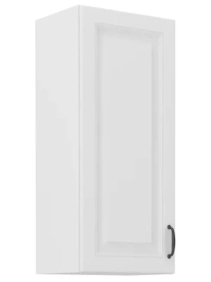 STILO bb horní skříňka 40G-90 1F se 3 policemi 40 cm bílá/bílá mat UNI dvířka Nová Kolekce