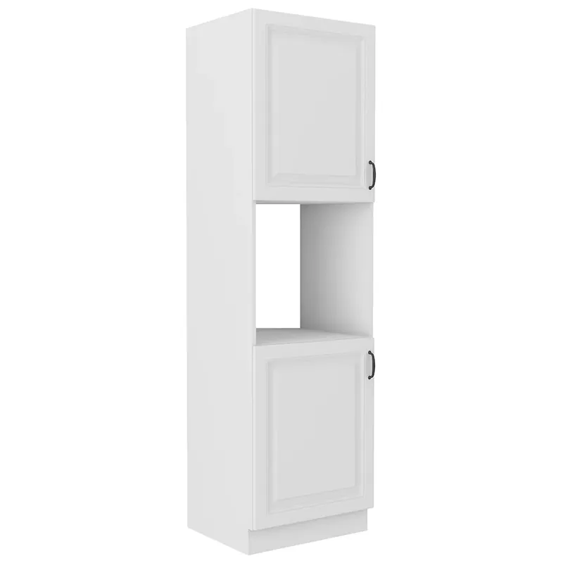 STILO bb vysoká skříňka 60DP-210 2F na vestavnou troubu 60 cm bílá mat UNI dvířka Víkendová Akce