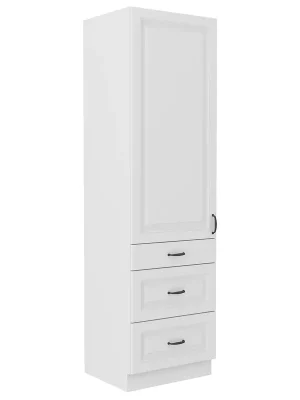 STILO bb vysoká skříňka 60DKS-210 1F potravinová 60 cm bílá mat UNI dvířka Speciální Cena