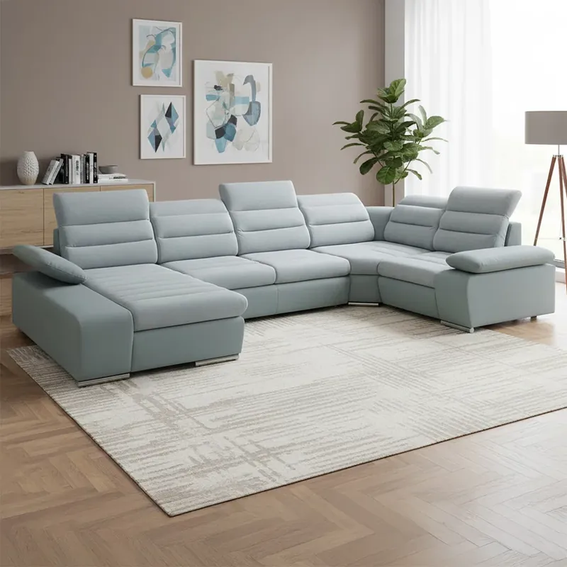 Sedací souprava KORFU II 194x365x225 rozkládací + úložný prostor VÝBĚR TKANIN Vysoce Kvalitní