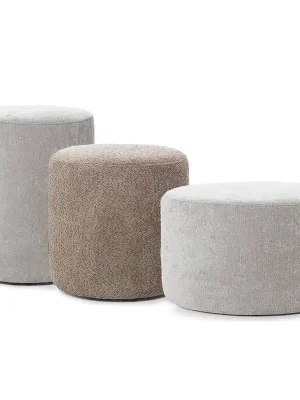 Taburet ROLL set 55 + 45 + 35 ⌀ 46 + 60 cm kulaté VÝBĚR TKANIN Nejprodávanější