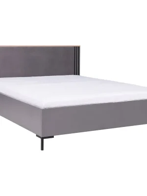 ALLMO postel dvoulůžko AL19 160x200 cm s úložným prostorem a roštem dub estana/antracit Nová Kolekce