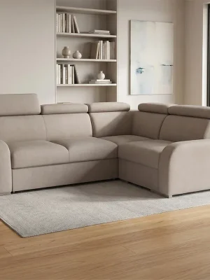 Super Cena Sedací souprava OSLO L 250x200 rozkládací + úložný prostor VÝBĚR TKANIN