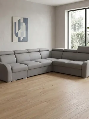 Sedací souprava OSLO L 315x250 rozkládací + 2x úložný prostor VÝBĚR TKANIN Levný