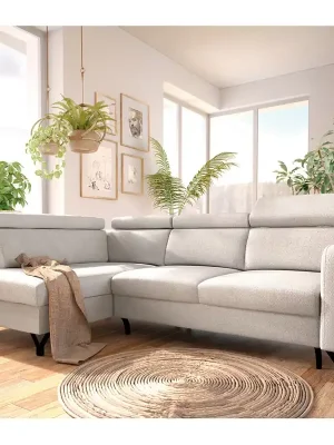 Aktuální Sedací souprava ALLICANTE 162x241 rozkládací + USB + úlož. prostor VÝBĚR TKANIN