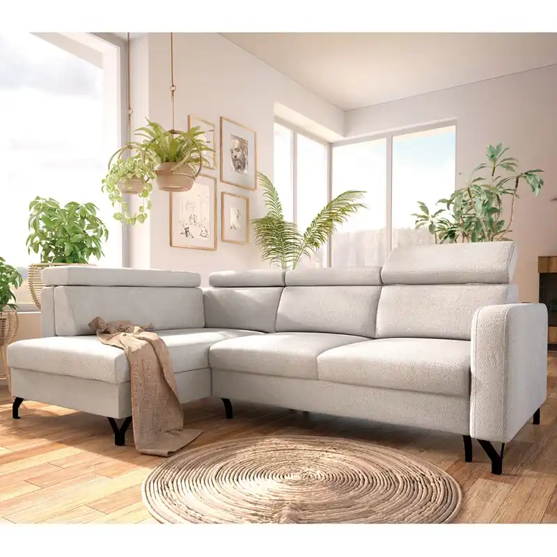 Aktuální Sedací souprava ALLICANTE 162x241 rozkládací + USB + úlož. prostor VÝBĚR TKANIN