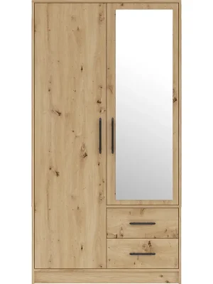 Super Cena SMART r šatní skříň SRL3 + zrcadlo 100 cm artisan