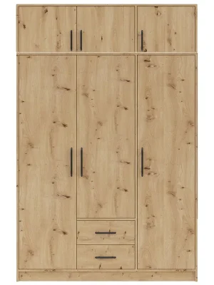 SMART r šatní skříň SR2 + nástavec SRN2 150 cm artisan Cenově Výhodný