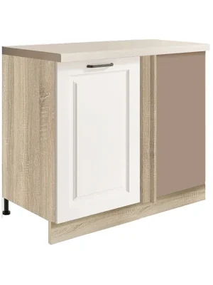 Výprodej SMART b dolní skříňka SM-24D rohová 110x60 cm VÝBĚR KORPUSU bílá mat