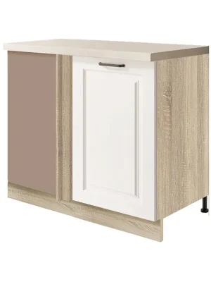SMART b dolní skříňka SM-25D rohová 60x110 cm VÝBĚR KORPUSU bílá mat Originální