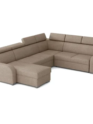 Sedací souprava OSLO U 170x310x250 rozkládací + 2x úložný prostor VÝBĚR TKANIN Akční Nabídka