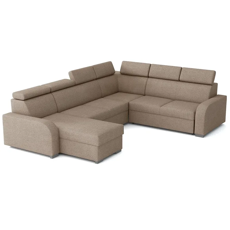 Sedací souprava OSLO U 170x310x250 rozkládací + 2x úložný prostor VÝBĚR TKANIN Akční Nabídka