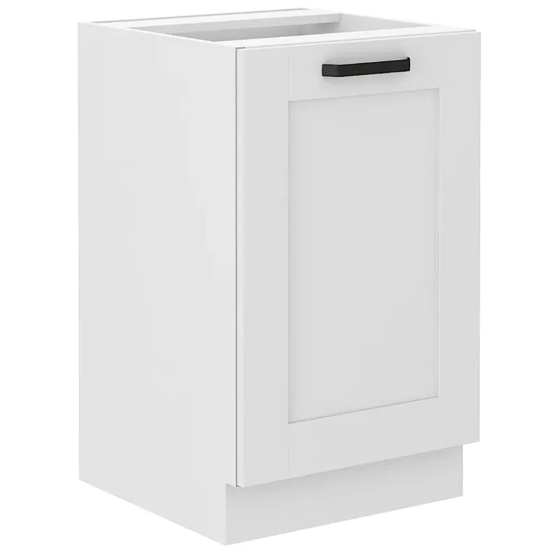 LUNA bb dolní skříňka 50 ZL 1F dřezová 50 cm UNI dvířka bílá mat Dokud Zásoby Vydrží