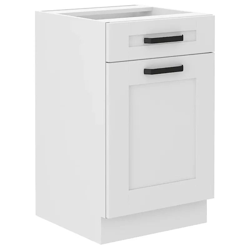 LUNA bb dolní skříňka 50 D 1F 1S se zásuvkou PREMIUM BOX 50 cm UNI dvířka bílá mat Pouze Dnes