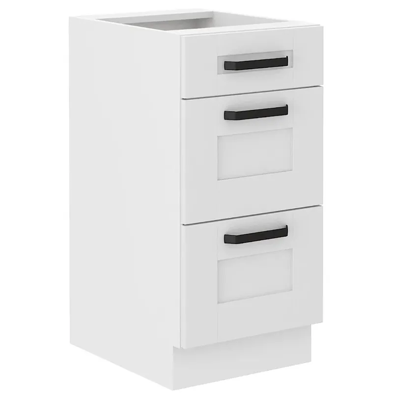 Akce LUNA bb dolní skříňka 40 D 3S se zásuvkami PREMIUM BOX 40 cm bílá mat