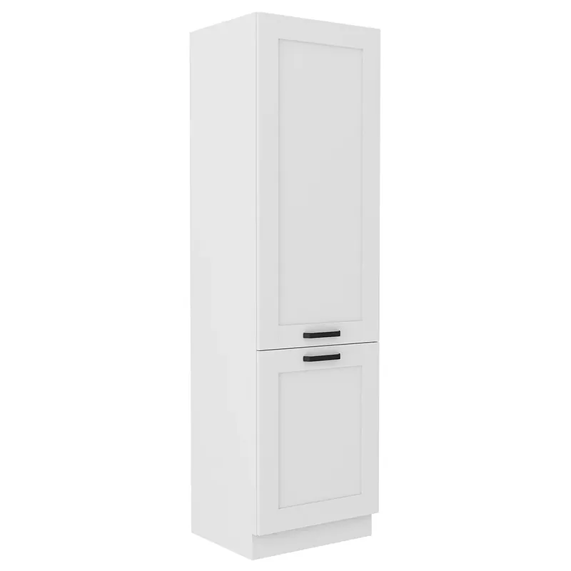LUNA bb vysoká skříňka 60 DK-210 2F potravinová s policemi 60 cm UNI dvířka bílá mat Expresní Doručení