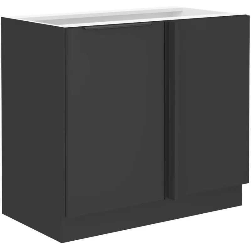 SIENA dolní skříňka 105 ND 1F rohová s policí 105x60 cm UNI dvířka černá Levný
