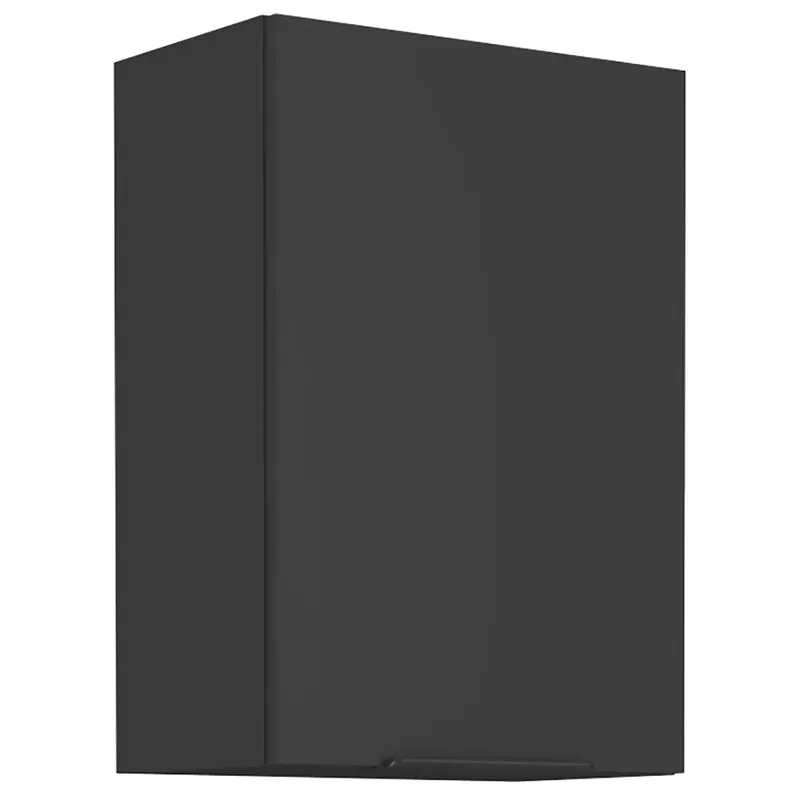 SIENA horní skříňka 50 G-72 1F s policemi 50 cm UNI dvířka černá Cenový Hit