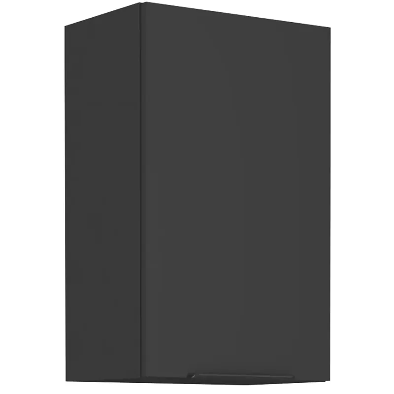 Akční Nabídka SIENA horní skříňka 45 G-72 1F s policemi 45 cm UNI dvířka černá
