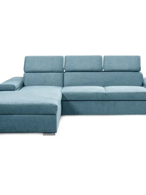 Značkový Sedací souprava LARS 185x270 cm LEVÁ rozkládací + úložný prostor VÝBĚR TKANIN