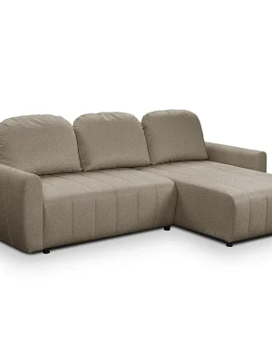 Sedací souprava LUNA 255x160 cm PRAVÁ rozkládací + úložný prostor VÝBĚR TKANIN Horká Nabídka