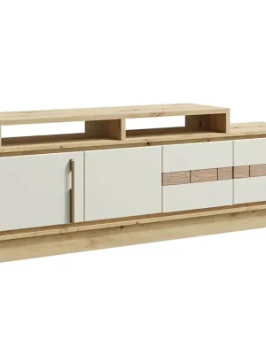 Akční Nabídka KEKS TV stolek K4a + nástavec K7a 170 cm artisan/kašmír/dřevo dub