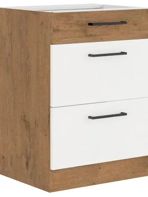 VIGO b dolní skříňka 60D 3S zásuvková 60 cm PREMIUM BOX lancelot/bílá lesk Značkový