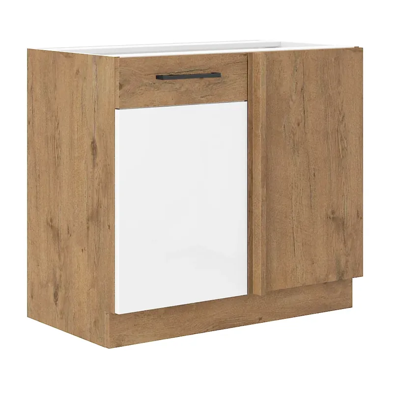 VIGO b dolní skříňka 105ND 1F rohová s policí 105x60 cm lancelot/bílá lesk UNI dvířka Kup Teď