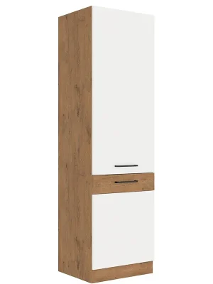 VIGO b vysoká skříňka 60LO-210 2F na vestavnou lednici 60 cm UNI dvířka lancelot/bílá lesk Super Cena