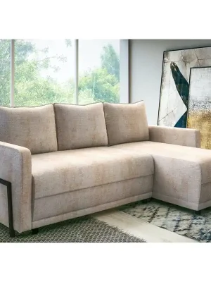 Sedací souprava PARKER 221x153 cm EXTRA KVALITA rozkládací + úložný prostor VÝBĚR TKANIN Autentický
