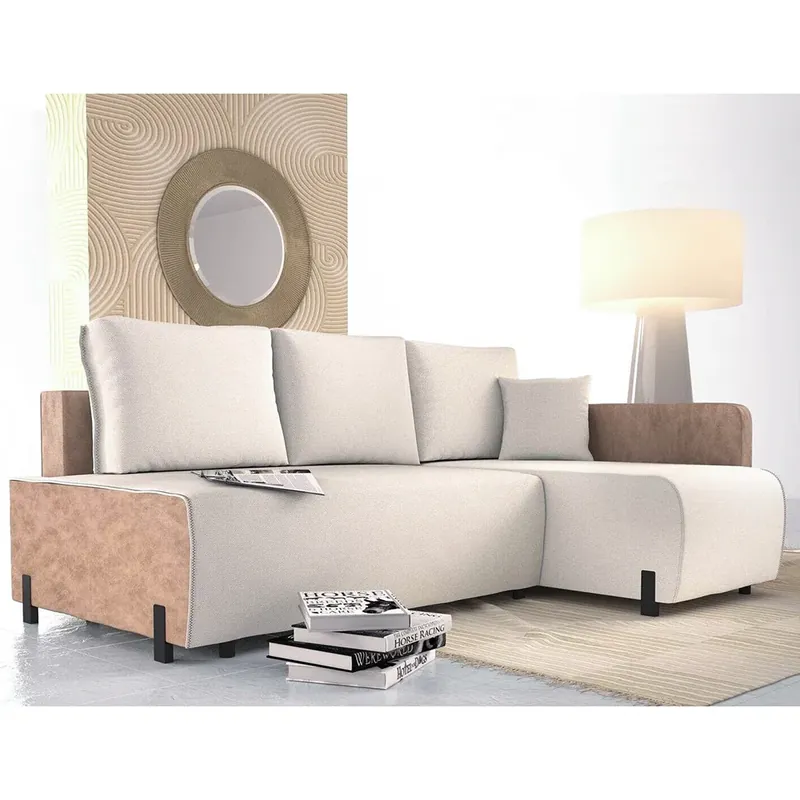Sedací souprava AXEL 217x149 cm EXTRA KVALITA rozkládací + úložný prostor VÝBĚR TKANIN Dokud Zásoby Vydrží