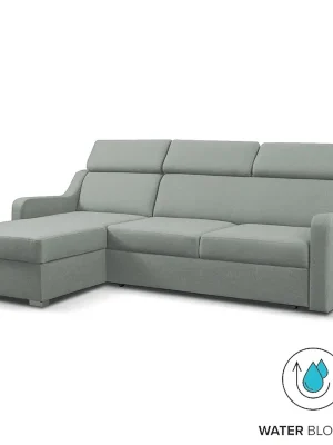 Sedací souprava MIKELI 228x158 cm UNI rozkládací + úložný prostor AKCE středně šedá 16 Cenový Hit