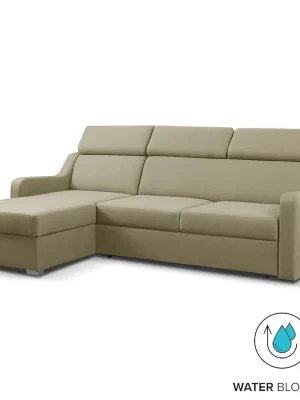 Sedací souprava MIKELI 228x158 cm UNI rozkládací + úložný prostor AKCE šedobéžová 02 Hit Sezóny