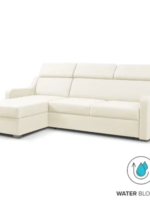 Víkendová Akce Sedací souprava MIKELI 228x158 cm UNI rozkládací + úložný prostor AKCE smetanová 06