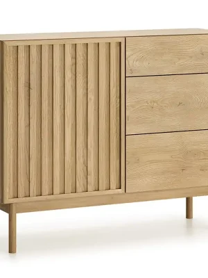 Super Cena SAORI komoda K1D3S 106 cm dub cremona