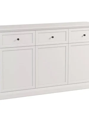Značkový LUCCA b komoda K3D3S 145,7 cm bílá